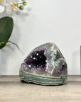 Amethyst & Green Jasper Stone Geode from Uruguay - STGE0021
