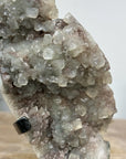 Rare Jasper & Quartz Druzy Stalactite Covered with Calcite Crystals - MWS0383