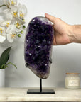 Amethyst Cluster with XL Crystals and Unique Color - MWS2041