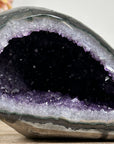 Polished Amethyst & Agate Geode with Druzy Cavity from Uruguay - STGE0006