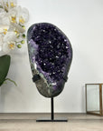 Premium Amethyst Geode on Stand with Deep Purple Crystals - MWS2935