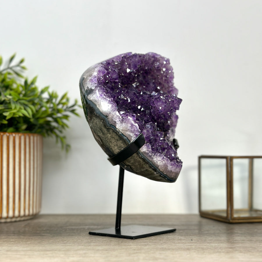 Natural Amethyst Crystal Cluster – Elegant Home Décor Accent - MWS2413