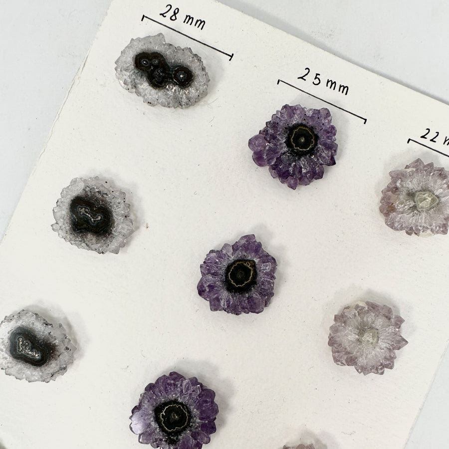 Wholesale Stalactite Slices for Jewelry Making - Bulk Flat Set - STS0051