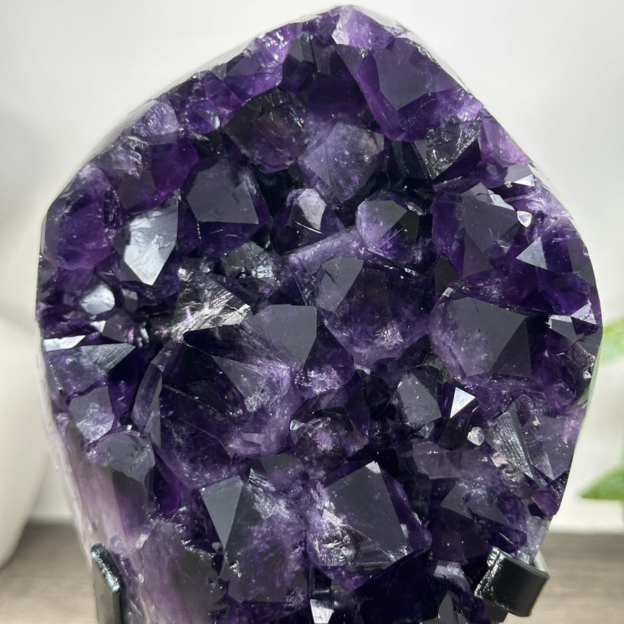 Natural A grade Amethyst Cluster with Stand - MWS3229