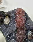 Unique Natural Amethyst, Calcite & Hematite Crystal Specimen - MWS3188
