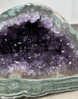 Amethyst & Green Jasper Stone Geode from Uruguay - STGE0021