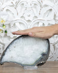 Natural Quarta & Green Jasper Slice Tray for Home Decor - SLC0018