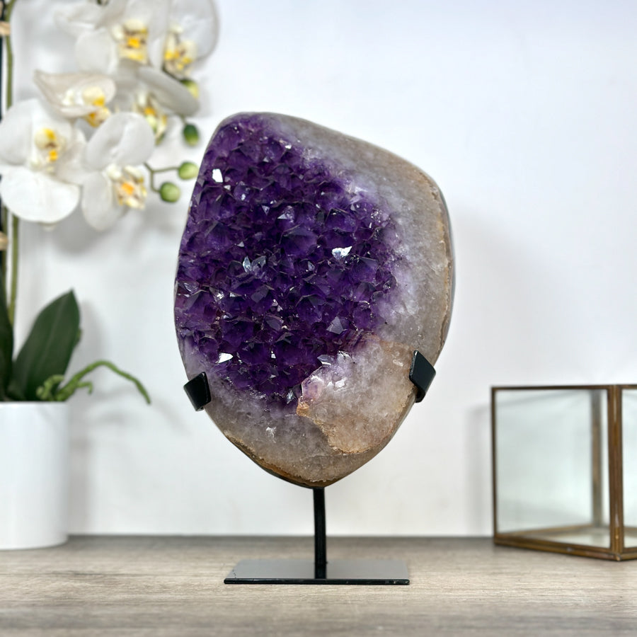 Natural Uruguayan Amethyst Crystal Cluster - MWS3023