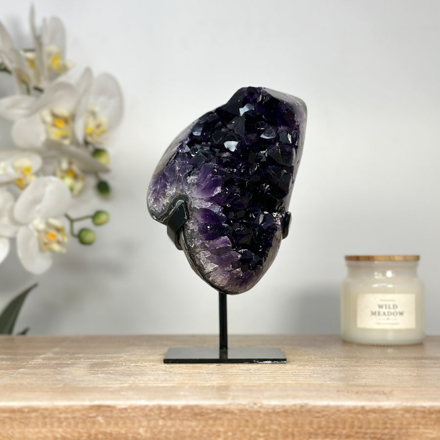 A+ Grade Deep Purple Amethyst Cluster - MWS2055