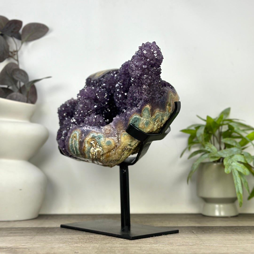 Unqiue Collection Grade Amethyst &amp; Jasper Stalactite Formation - MWS3399
