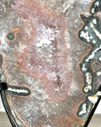 Beautiful Natural Large Quartz Crystal Slice, Stand included - MWS2332