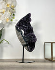 Amethyst Crystal Cluster on Stand - Deep Purple Sparkling Crystals - MWS2645