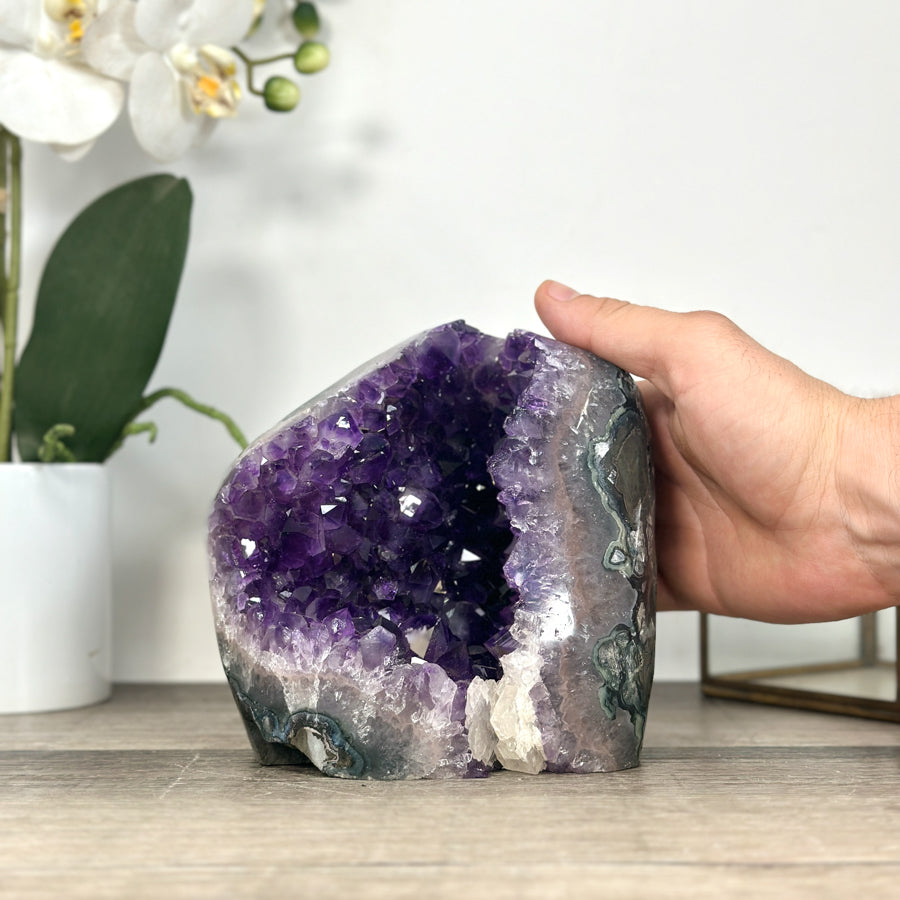 Natural Amethyst Cathedral Geode for Home decor - CBP1280