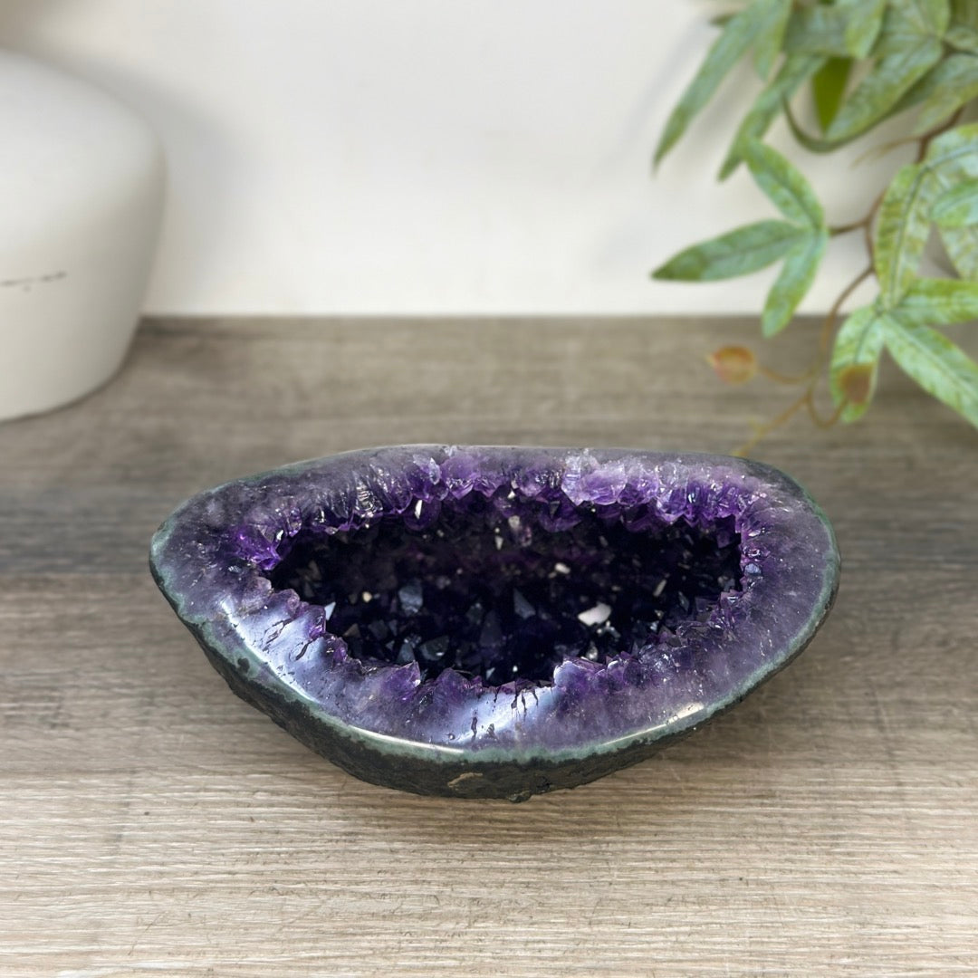 Natural Deep Purple Uruguayan Amethyst Geode - STGE0056