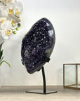Top Grade Amethyst Crystal Cluster with Green Jaspe Shell - MWS2471
