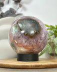 Amethyst & Quartz Druzy Sphere Geode - SPH0170
