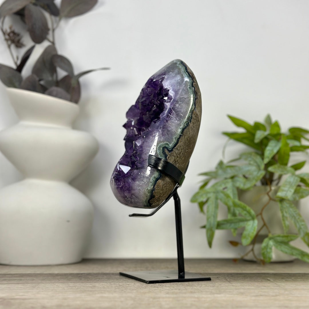 Large Natural Amethyst Geode with Deep Purple Amethyst Crystals - MWS3315
