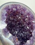 Natural Amethyst & Agate Geode on Metal Stand - MWS2979