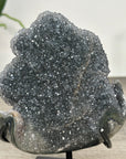 Natural Quartz Crystal Stalactite Formation on Metal Stand - MWS2885
