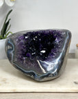 Top Grade Amethyst & Banded Agate Stone Geode - STGE0011