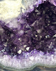 XL Natural Amethyst Geode with Agate Shell - STGE0054