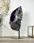 Amethyst Geode Mineral Specimen with Deep Purple Crystals for Home Decor - MWS2648