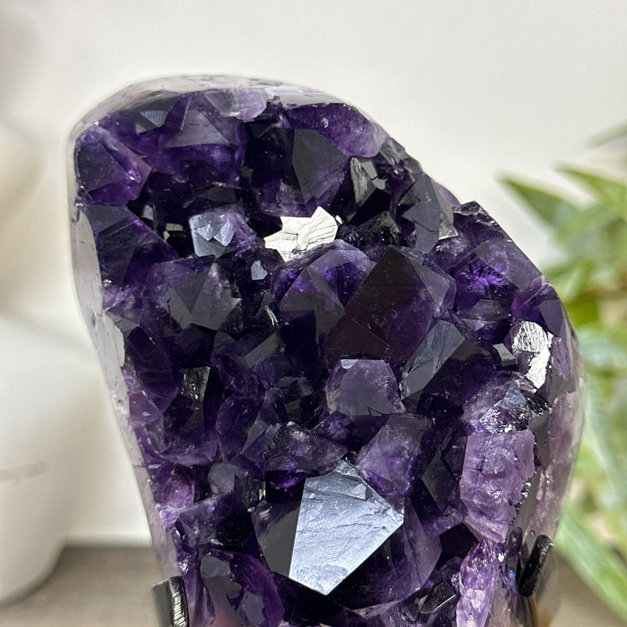Top Quality Natural Amethyst Crystal Cluster on Stand - MWS3257