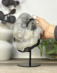 Uruguayan Quartz & Agate Specimen with Calcite & Black Hematite Inclusion - MWS3288