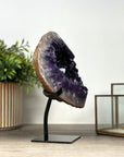 Natural Amethyst Geode with Large & Shinny Crystals - MWS2154