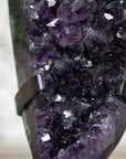 A grade Amethyst & Green Jasper Cluster with Large Purple Crystals - MWS0339