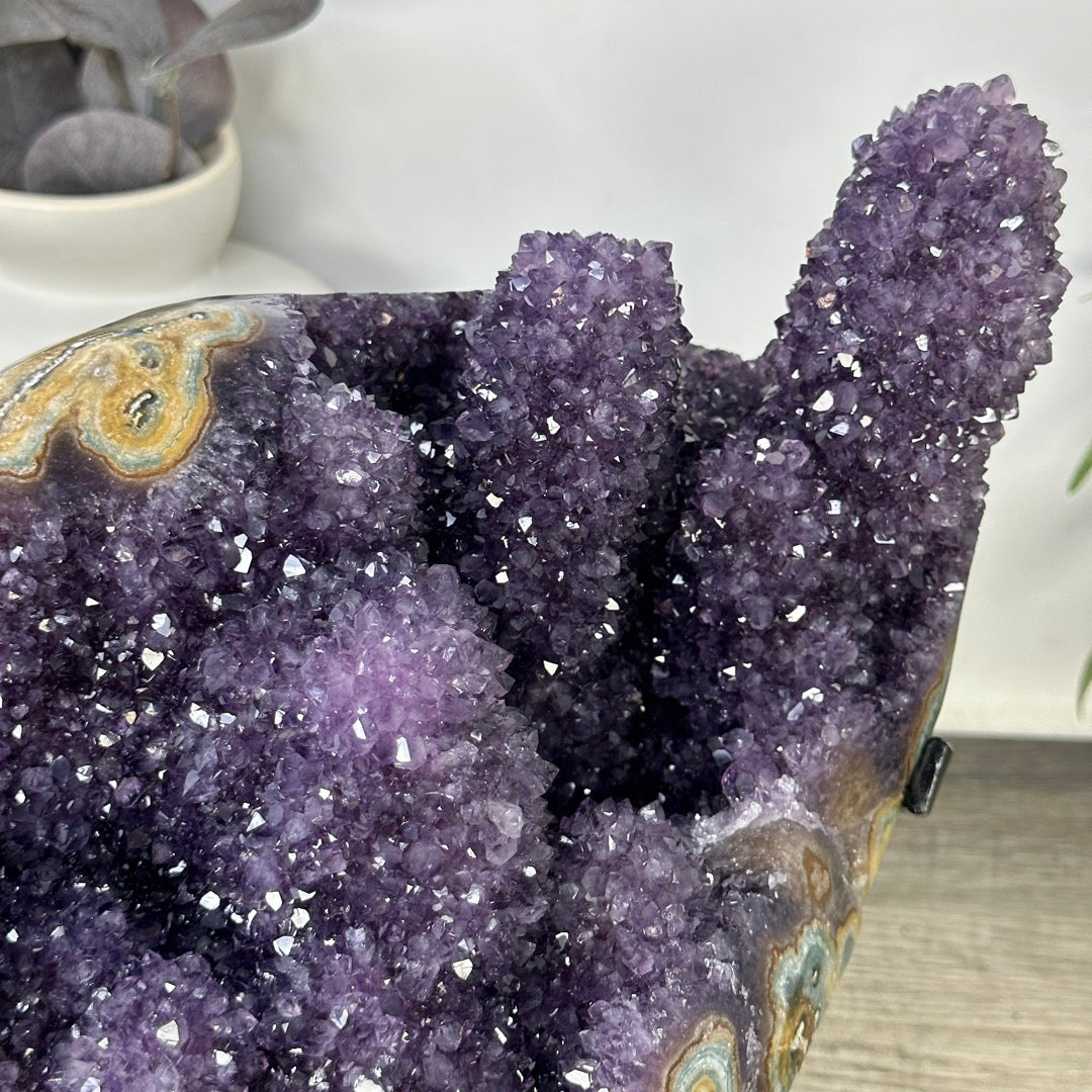 Unqiue Collection Grade Amethyst &amp; Jasper Stalactite Formation - MWS3399