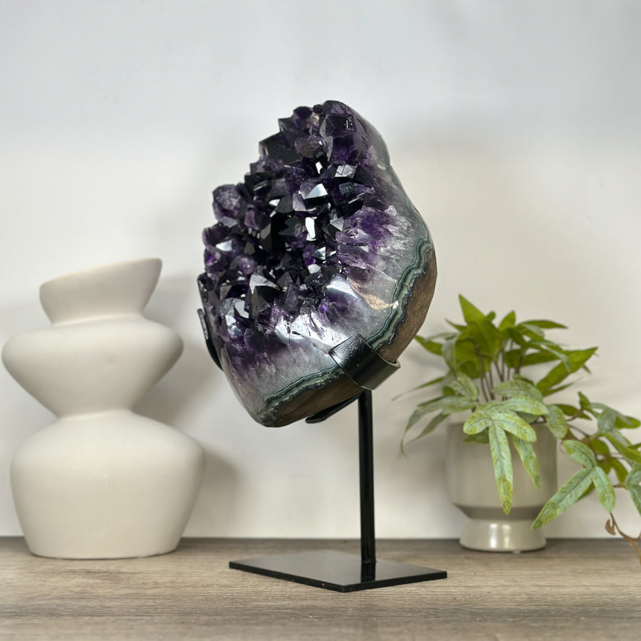 Huge Amethyst Cluster with Large Deep Purple Crystals - MWS3040