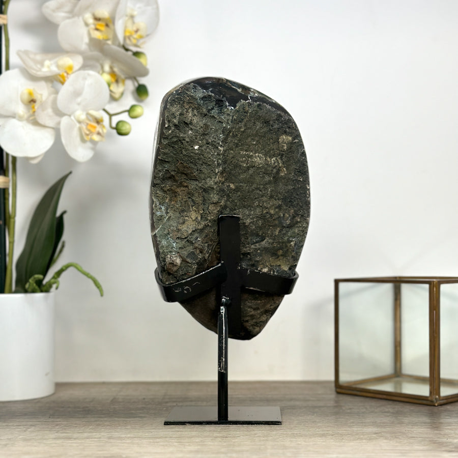 Top Grade Premium Amethyst Geode with Metal Stand - MWS2468