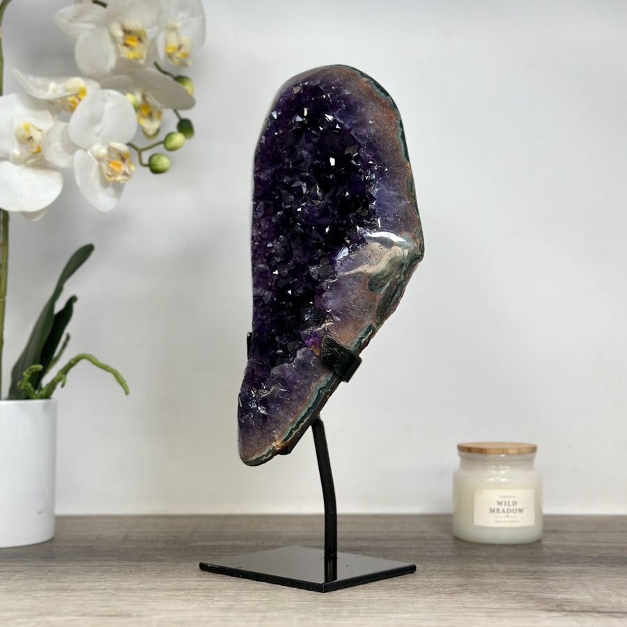 Large Natural Amethyst Specimen with Colorful Jasper Matrix - MWS1744