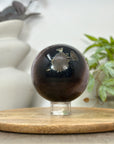 Amethyst & Agate Sphere Geode with Large Crystal Formation - SPH0189