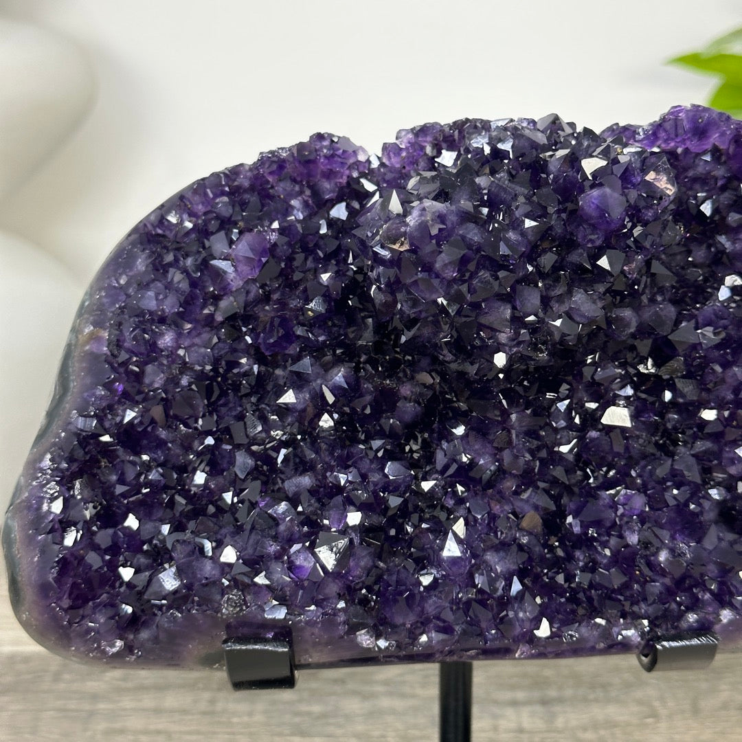 Top Grade Amethyst Crystal Specimen on Metal Stand - MWS3380