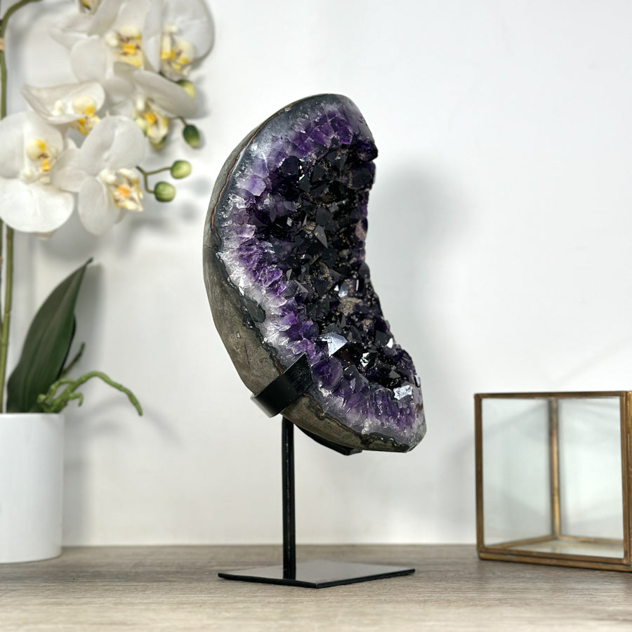 Top Grade Amethyst Cluster with Unique Deep Purple Color - MWS2561