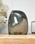 Amethyst Crystal Cluster Geode with Purple Points - CBP1158