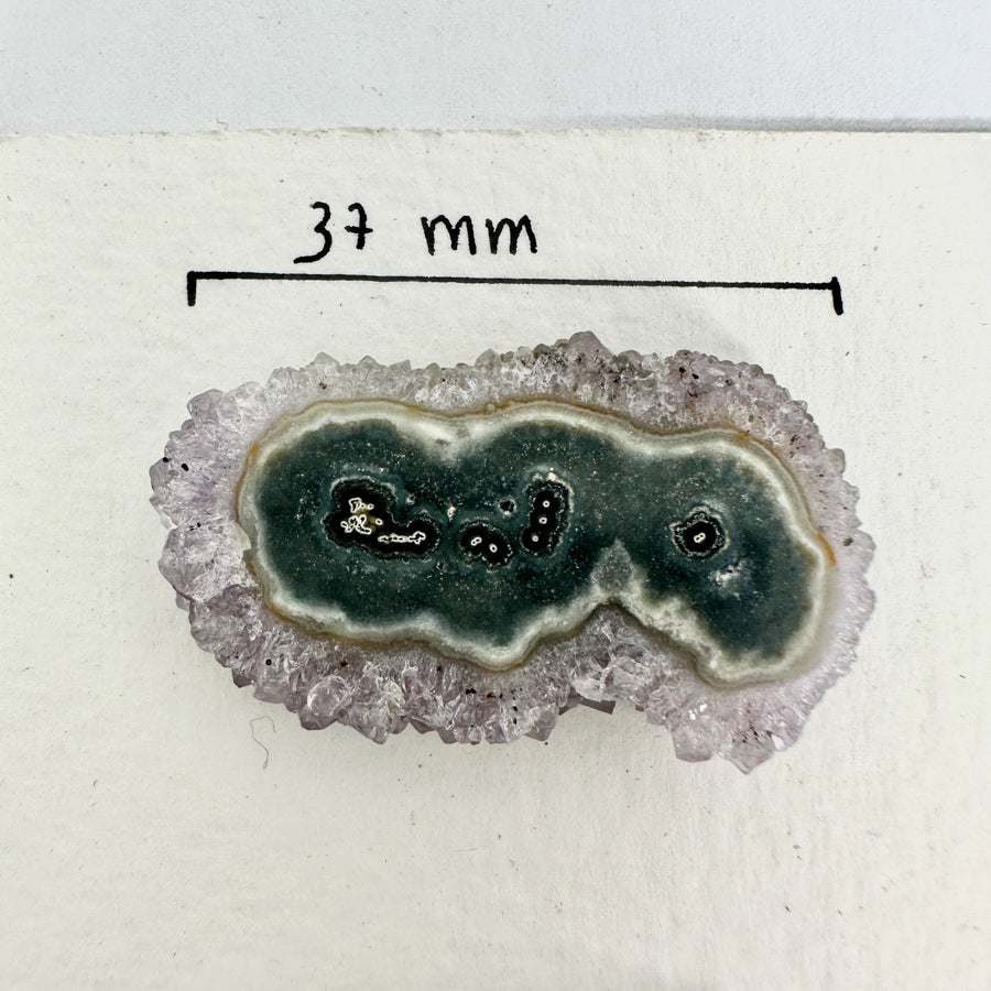 Natural Amethyst Stalactite Slices Wholesale Flat - Ideal for Pendants - STS0031