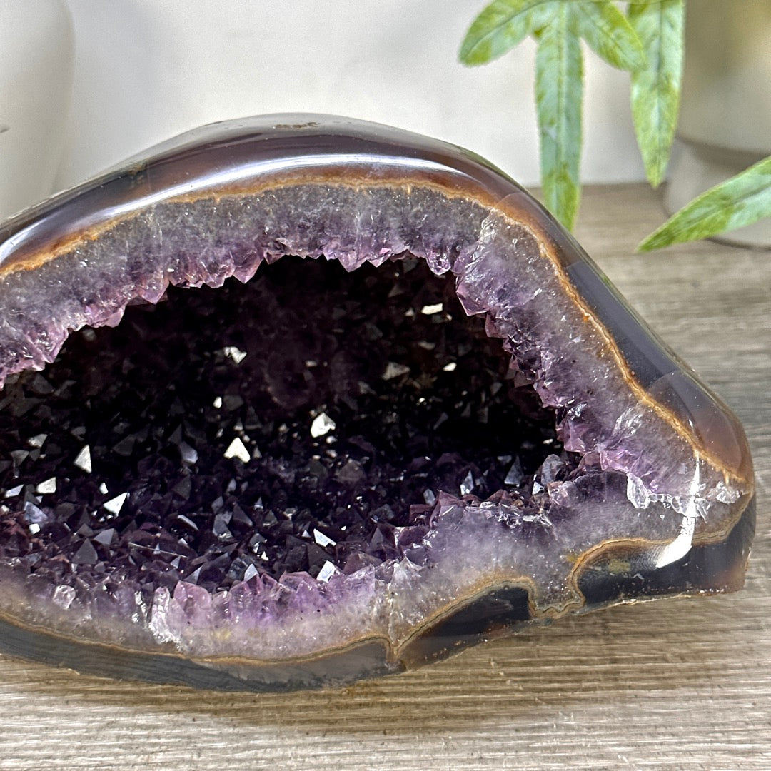 Agate &amp; Amethyst Stone Geode from Uruguay - STGE0095