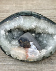 Natural Quartz Geode with Calcite Inclusion - STGE0116