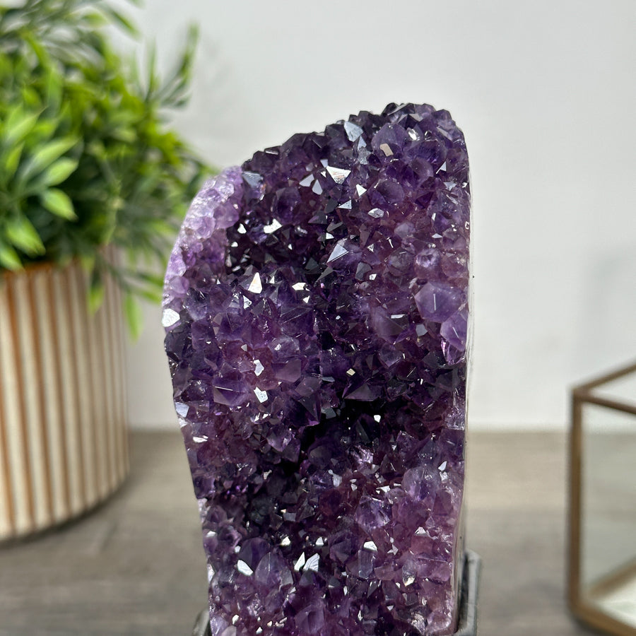 Natural Amethyst Crystal Cluster on Stand - MWS2151