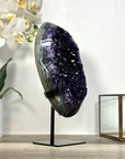 Amethyst Crystal Cluster on Stand - Deep Purple Mineral Specimen for Home Decor - MWS2617