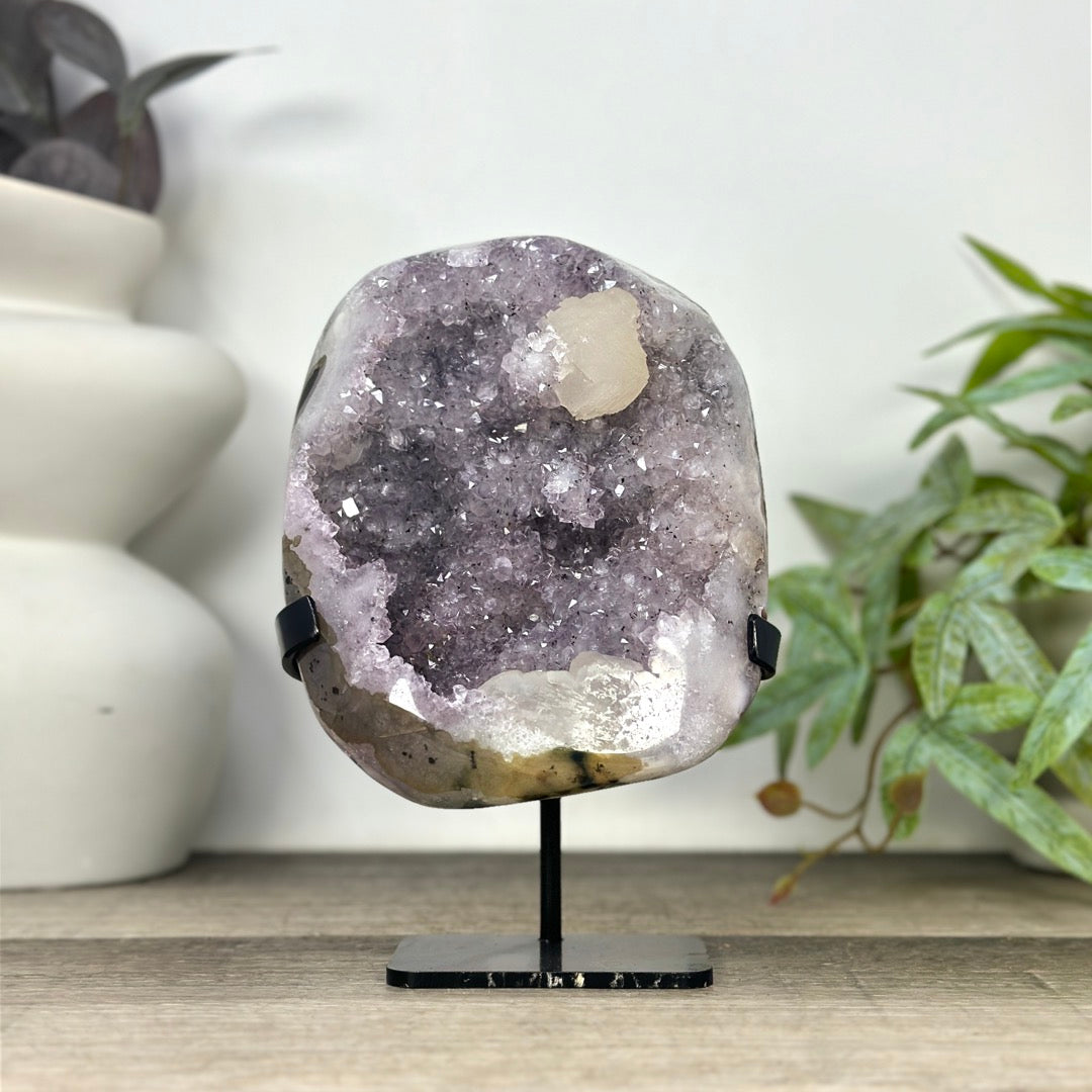 Natural Spirit Amethyst Cluster with Calcite Formations - MWS3292