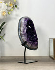 Stunning Natural Amethyst Crystal with Blue Banded Agate Matrix - MWS2591