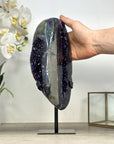 Unique Amethyst Geode on Metall Stand - MWS2474