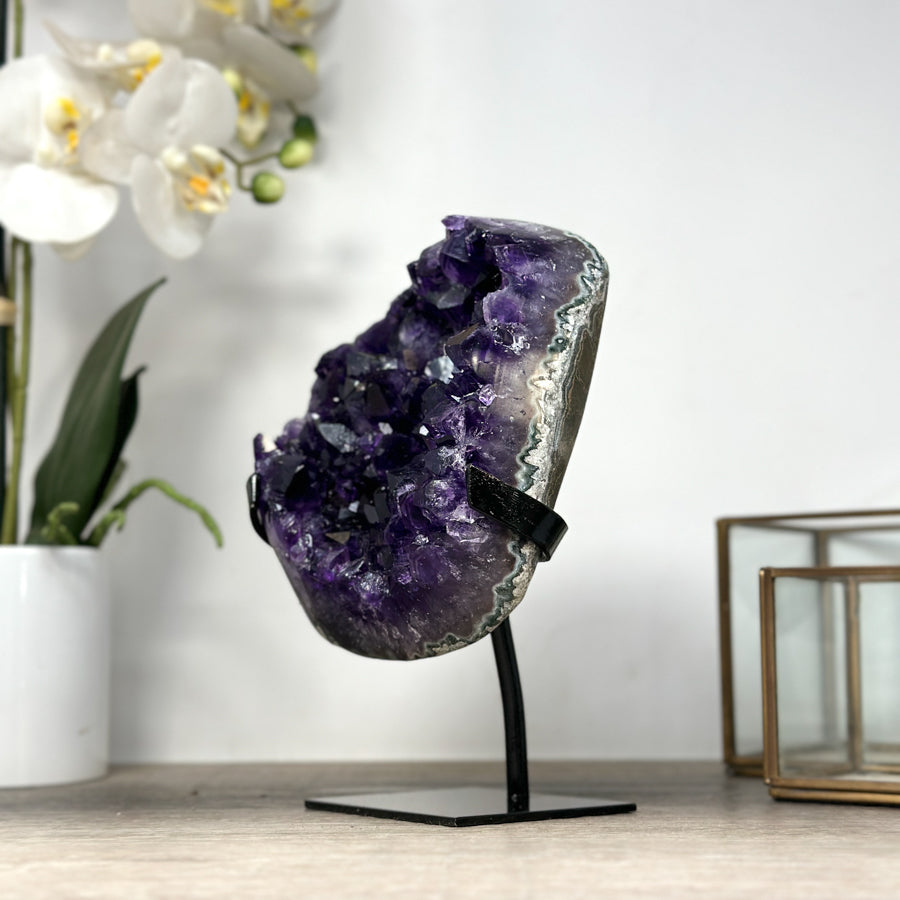 Deep Purple Natural Amethyst Crystal Cluster - MWS2180