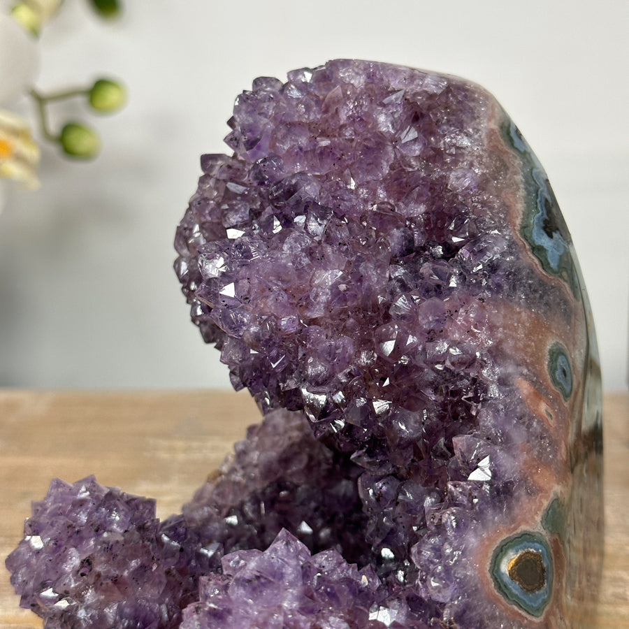 Amethyst Crystal Cluster with Sparkling Points - CBP1146