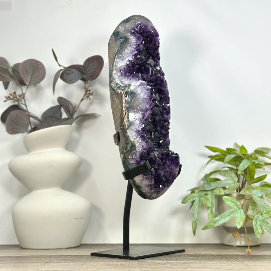 Unique Natural Uruguayan Amethyst Geode Statemen Piece - MWS3225