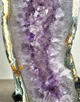 Large Amethyst, Quartz & Green Jasper Stone Slice Portal - MWS2249